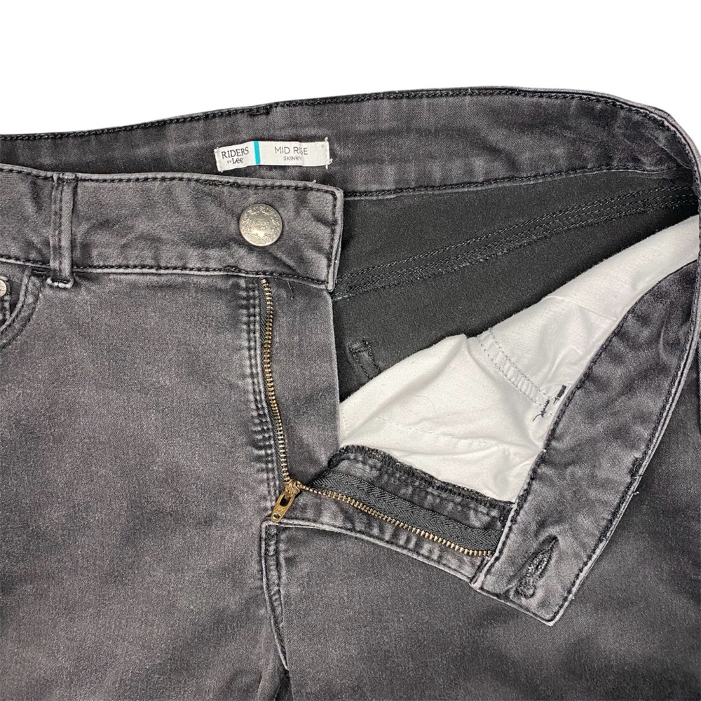 Riders by Lee Women's Mid Rise Stretchy Black Skinny Jeans - Picture 4 of 6